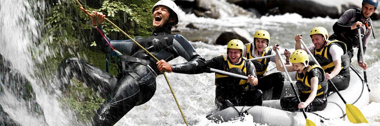 Paket Canyoning + Rafting<br>1 Tag