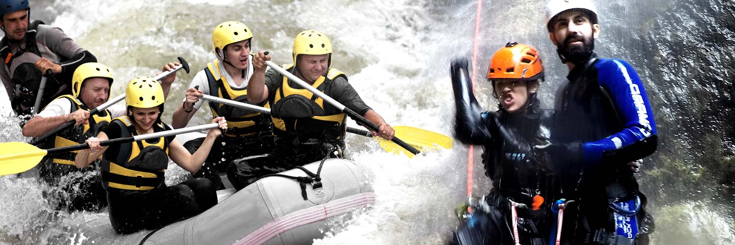 Paket Canyoning + Rafting<br>2 Tage